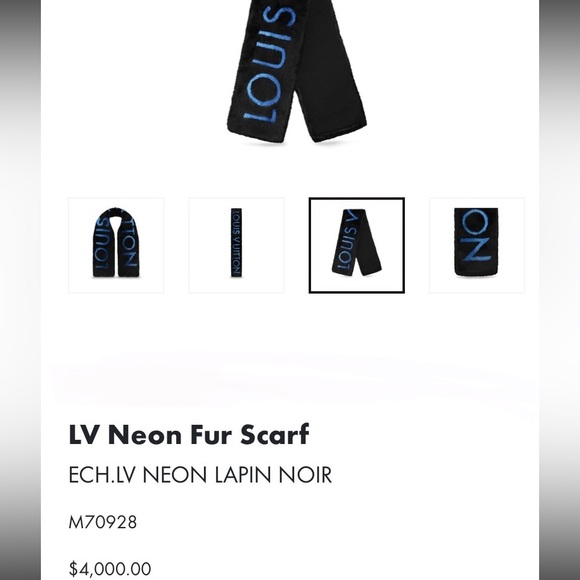 Unisex Real Rabbit Fur Scarf. Brand New and 100% Authentic - Picture 2 of 3